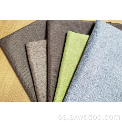 TEFA DE POLINESTRO TINADO Sofá Lino Textil de tela de aspecto